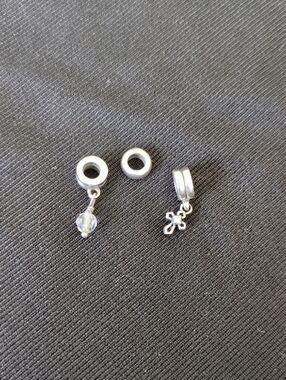 Chamilia Sterling Silver Charm Spacers Trio